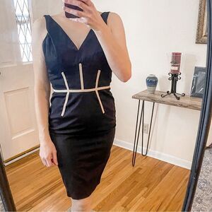 Carolina Herrera Black Fitted Sheath Dress 2